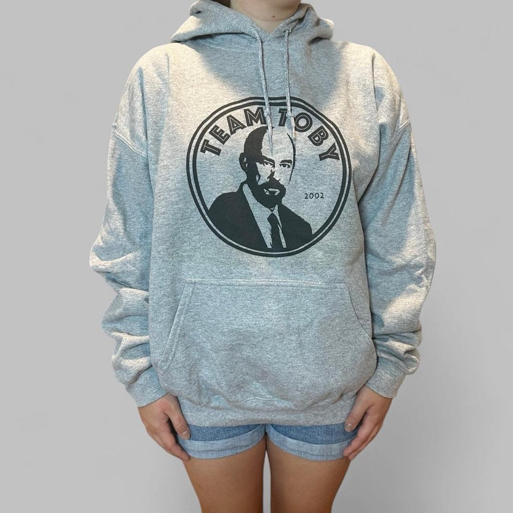 The West Wing Hoodie Swetshirt "Team Toby"  Sz Large Unisex Fit